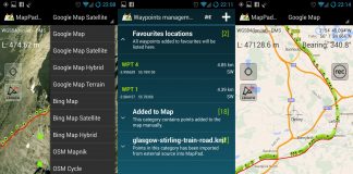 Utilizing GPS maps for road trips