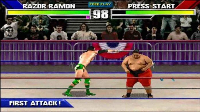 Legends of Wrestlemania, an arcade style wrestling game